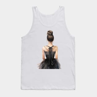 Ballet dancer in black dress Tank Top